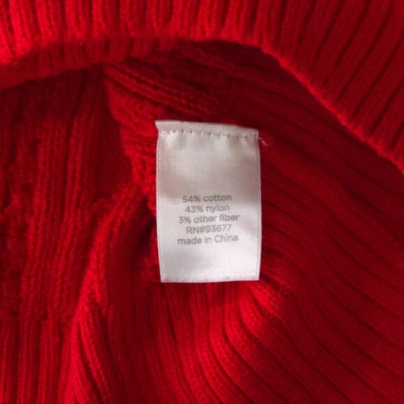 Chunky Cable Knit Sweater Women Petite Large VNeck Cozy Pullover Casual JCPenney - Picture 6 of 16